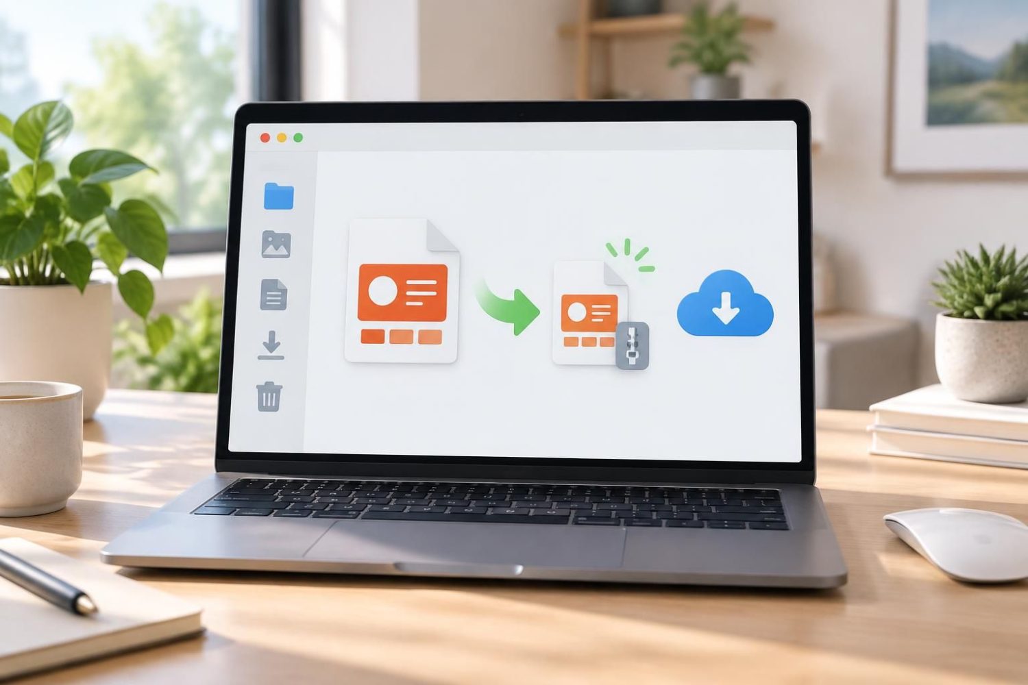 Compresser un fichier PowerPoint gratuitement en ligne ou sur Mac